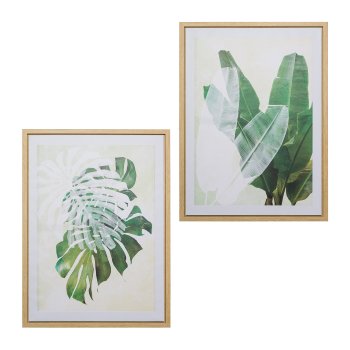 Canvas Decoration Picture In The Frame 2 assorted Jungle, 50x70x2,7cm, Nature
