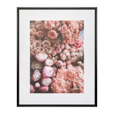 Canvas Print in PS Frame 2 assorted GYPSO/ROSES, 40x50x2,5cm, pink