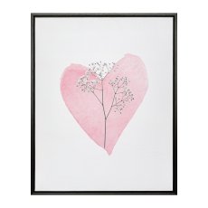 Canvas Print in PS Frame 2 assorted GYPSO/ROSES, 40x50x2,5cm, pink