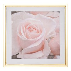 Canvas Decoration picture in PS frame 2 assorted SOFT, 25x25x2,5cm, clear