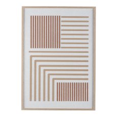 Canvas Wall Art im Rahmen, 2fa.so. GRAPHICS 50x70x2,2cm, Sandsteinrot