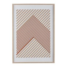 Canvas Wall Art im Rahmen, 2fa.so. GRAPHICS 50x70x2,2cm, Sandsteinrot