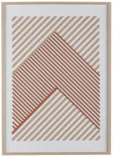 Canvas Wall Art im Rahmen, 2fa.so. GRAPHICS 50x70x2,2cm, Sandsteinrot