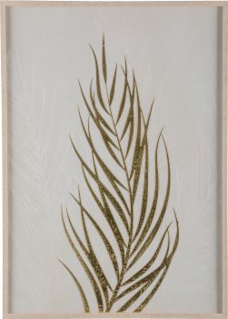 Canvas print w.foil in frame, 2 assorted FARN 50x70x3cm, wheat
