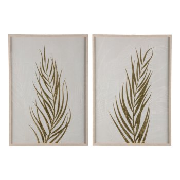 Canvas print w.foil in frame, 2 assorted FARN 50x70x3cm, wheat