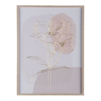Canvas Print m.Folie im Rahmen, 2fa.so. ROSES 45x60x3cm, Rosa