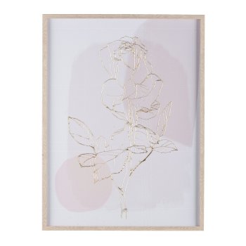 Canvas Print m.Folie im Rahmen, 2fa.so. ROSES 45x60x3cm, Rosa