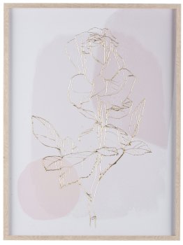 Canvas Print m.Folie im Rahmen, 2fa.so. ROSES 45x60x3cm, Rosa