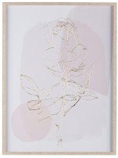 Canvas Print m.Folie im Rahmen, 2fa.so. ROSES 45x60x3cm, Rosa