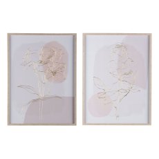Canvas Print m.Folie im Rahmen, 2fa.so. ROSES 45x60x3cm, Rosa