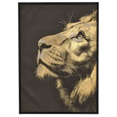Canvas Wandbild ANIMALS in Rahmen, 2fa.so., 50x70x3cm, schwarz
