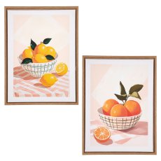 Canvas Wandbild FRUITS in PS Rahmen, 2fa.so., 30x40x2cm, bunt