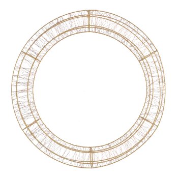 Draht Ring 3D m. 1700 LED'S,75x10x75cm, 6W Adapter