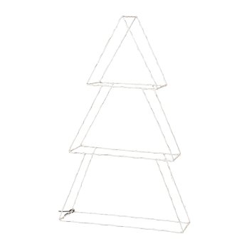 Metal Decoration Tree with 100ErLED Lights, 50x15x80cm, White