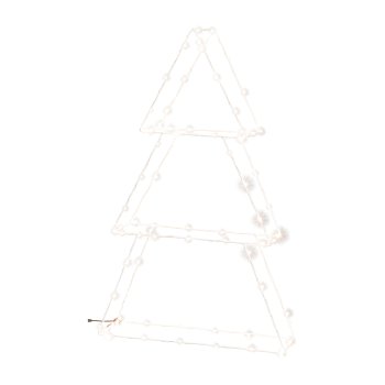 Metal Decoration Tree with 100ErLED Lights, 50x15x80cm, White