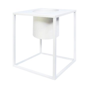 Metal Planter In Frame 3Erset Ambiente, 45x50 / 38x45 / 32x40cm, White