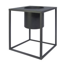 Metall Pflanzgefäß im Gestell 3erSet AMBIENTE, 45x50 / 38x45 / 32x40cm, grau