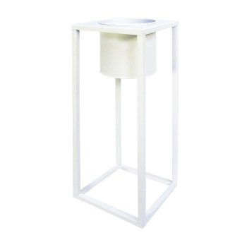 Metal Planter In Frame 3Erset Ambiente, 37x90 / 32x75 / 24x60cm, White