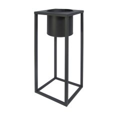 Metal Planter In Frame 3Erset Ambiente, 37x90 / 32x75 / 24x60cm, Grey