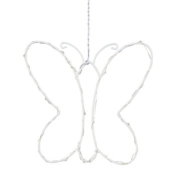 Metal Butterfly Hanger With 15
