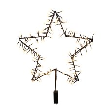 Metal Star with 200LED Screw Base Hague, 80x100cm, Black, with Timer Function In Power