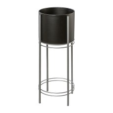 Metal Stand with Cachepot Vulturo set of 3, 52x19x19/67x25x25/89x28x28cm,