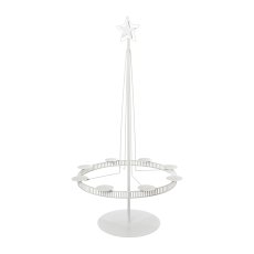 Metal Ring Holder For 8 x Candles, 69x126cm, White