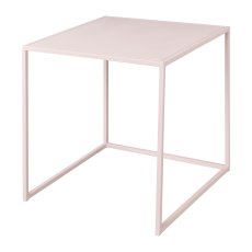 Metal Side Table 3Erset Color, 45x45x45/40x40x40/35x35x35cm, Pink