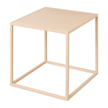 Metal Side Table 3Erset Color, 45x45x45/40x40x40/35x35x35cm, Pink