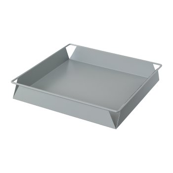 Metal Tray 3Erset Color, 31x31x5/26x26x5/21x21x5cm, Blue, 3/Set