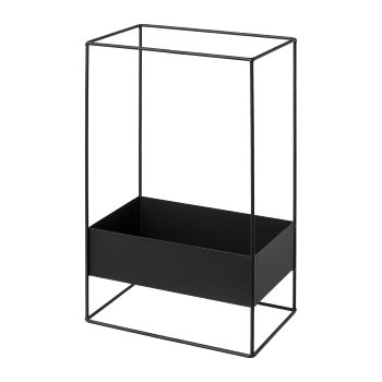 Metal Carrier Box In Frame 2 Pcs. Set Lupus, 35x20x60/25x15x40cm, Black,