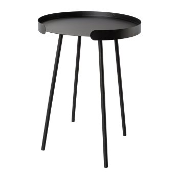 Metal Side Table Swing, 40x40x53cm, Black