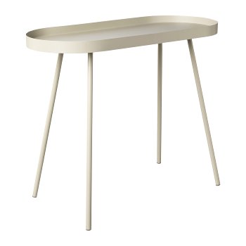 Metal Console Table Trelleborg, 70x30x57cm, Cream