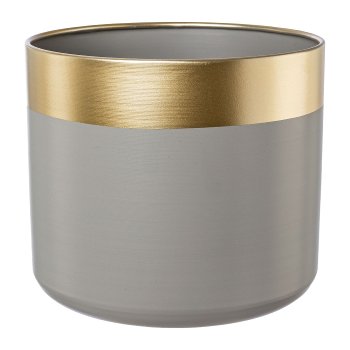 Metall Übertopf 3erSet GOLDEN WINTER, 20x20x20/24x24x22/29x29x23cm,