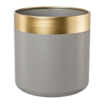 Metall Übertopf 3erSet GOLDEN WINTER, 20x20x20/24x24x22/29x29x23cm,