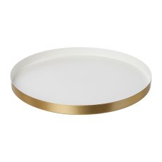 Metal plate 2 assorted GOLDEN,WINTER, 25x25x2cm, white