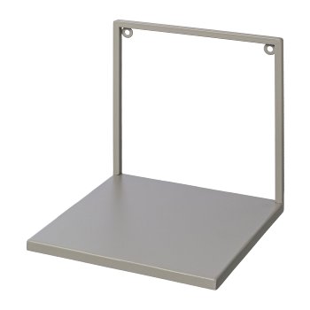 Metal wall shelf LINUS, 20x20x20cm, grey