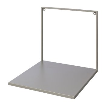 Metal wall shelf LINUS, 30x30x30cm, grey