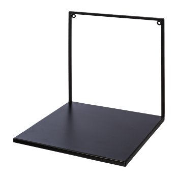 Metall Wandregal LINUS, 30x30x30cm, schwarz