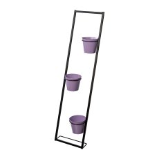 Metal planter ladder 3-pot,