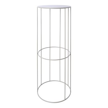 Metal planting rack w.insert set of 3 RACK, 21x45/24x57/28x70cm, grey,