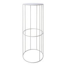 Metal planting rack w.insert set of 3 RACK, 21x45/24x57/28x70cm, grey,