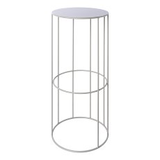 Metal planting rack w.insert set of 3 RACK, 21x45/24x57/28x70cm, grey,