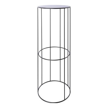 Metal planting rack w.insert 3pcs set RACK, 21x45/24x57/28x70cm, black,