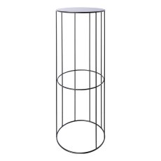 Metal planting rack w.insert 3pcs set RACK, 21x45/24x57/28x70cm, black,