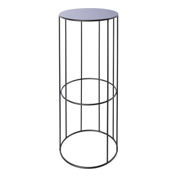 Metal planting rack w.insert 3pcs set RACK, 21x45/24x57/28x70cm, black,