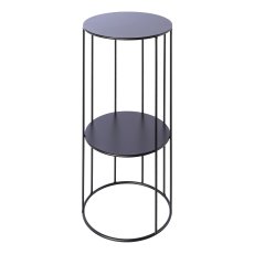 Metal planting rack w.insert 3pcs set RACK, 21x45/24x57/28x70cm, black,
