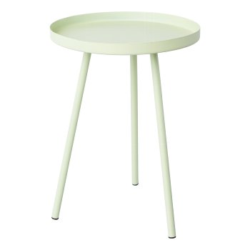 Metal side table SILVIA, 25x35cm, light green
