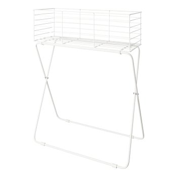 Metal plant rack standing 2 assorted GREEN TIMES, 50x24x64/60x30x72cm, white,