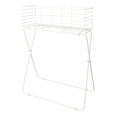Metal plant rack standing 2 assorted GREEN TIMES, 50x24x64/60x30x72cm, white,